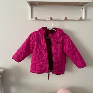 The North Face Reversible Mossbud Swirl Full-Zip Hooded Insulated Jacket Infants